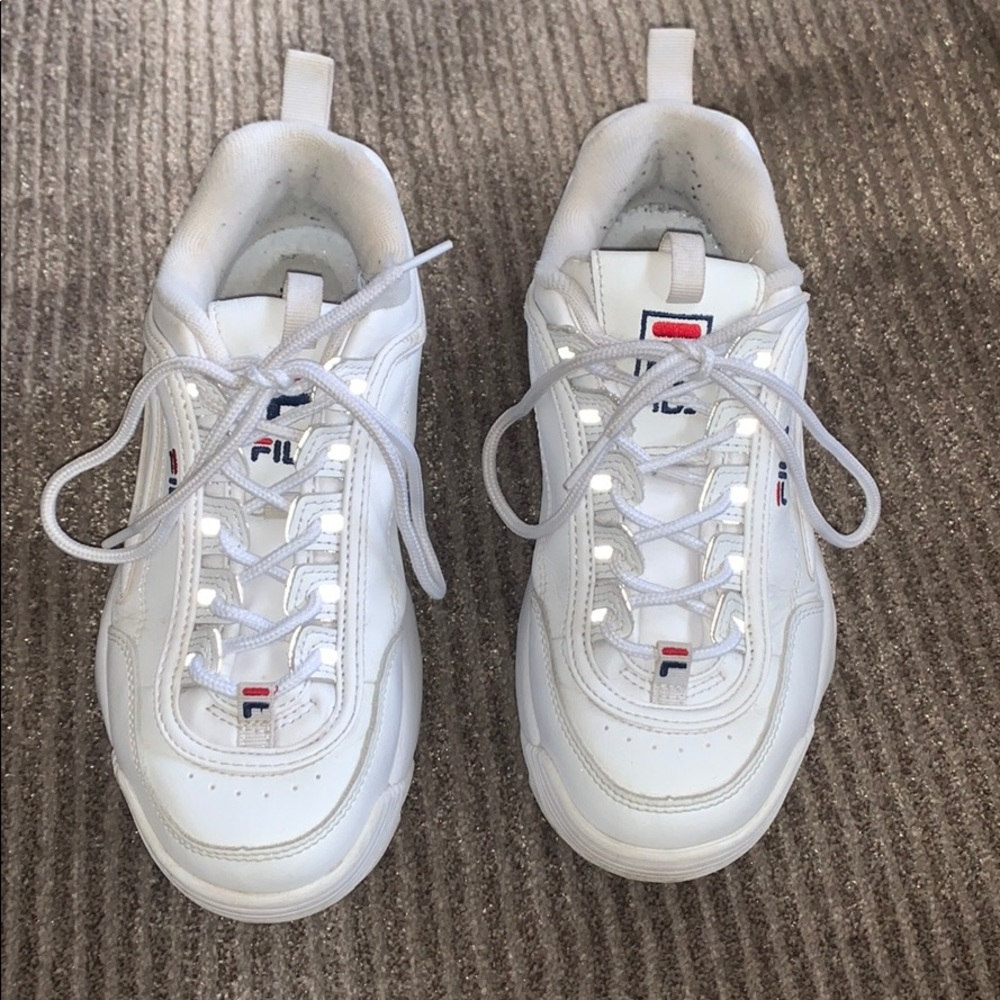 Old Worn Fila Disruptor 2 Premiums